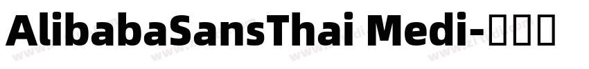 AlibabaSansThai Medi字体转换